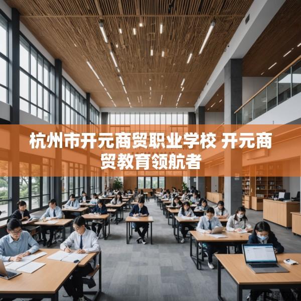 杭州市开元商贸职业学校 开元商贸教育领航者