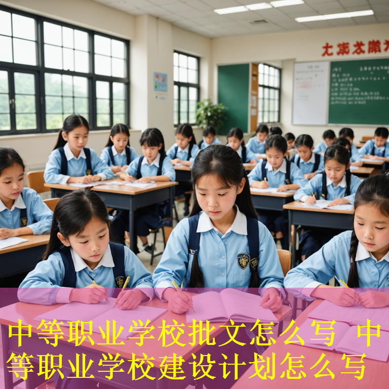 中等职业学校批文怎么写 中等职业学校建设计划怎么写