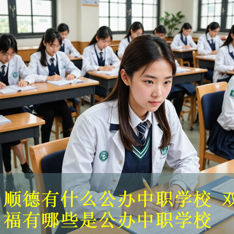顺德有什么公办中职学校 双福有哪些是公办中职学校