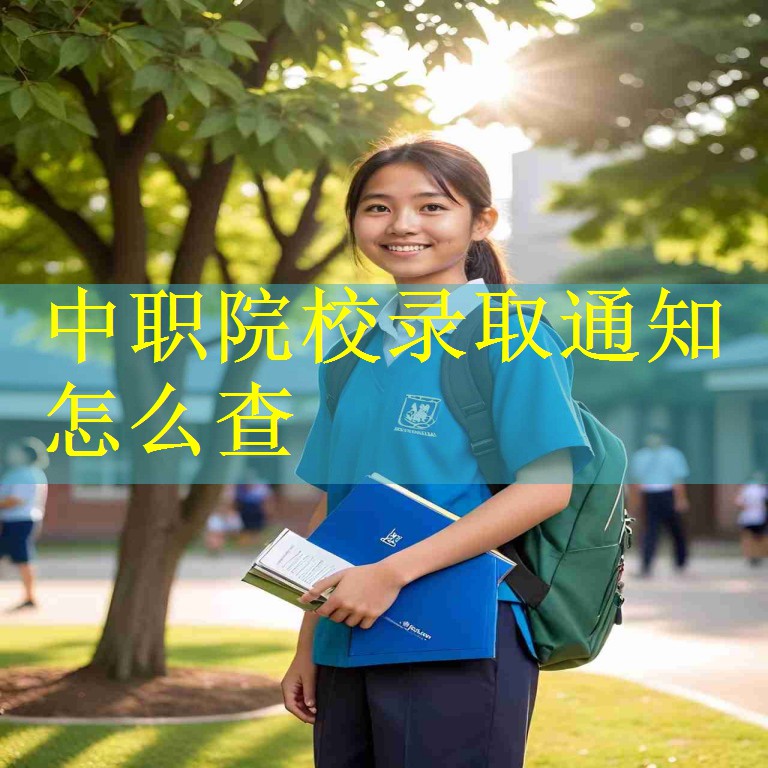 中职院校录取通知怎么查