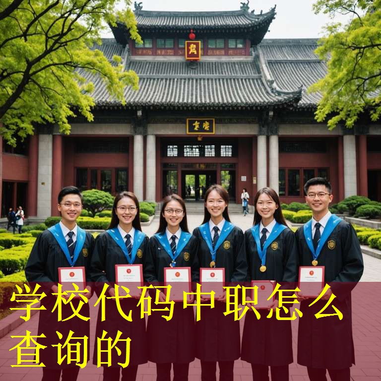 学校代码中职怎么查询的